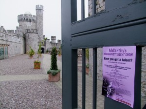 brochure and gate