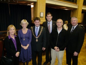 Lord Mayor, Lady Mayoress, Cllr Kieran McCarthy, Cllr Mick Finn, Ann Bogan & Pat Ruane