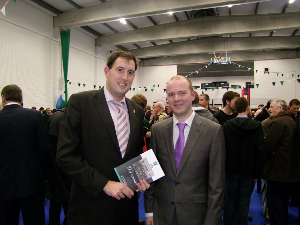 Kieran and author and teacher, Colm O'Connor