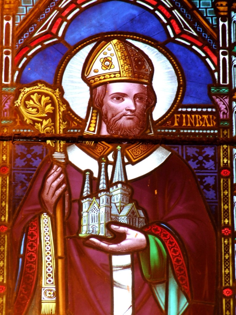 530b. Depiction of St Finbarre in Church of St Mary and St Anne, Ballincollig, Co. Cork