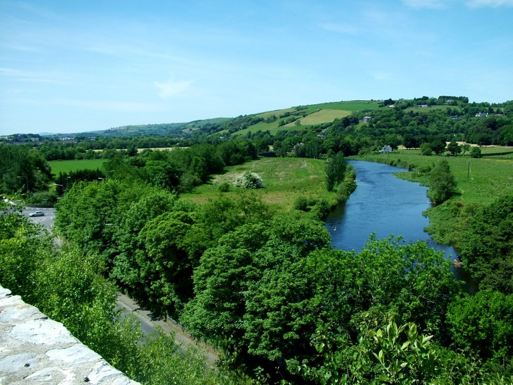538b. View of River Lee valley from atop of Carrigrohane Castle