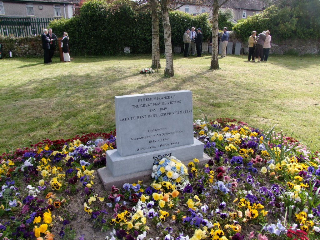 Great Famine memorial, St Joseph's Cemetery