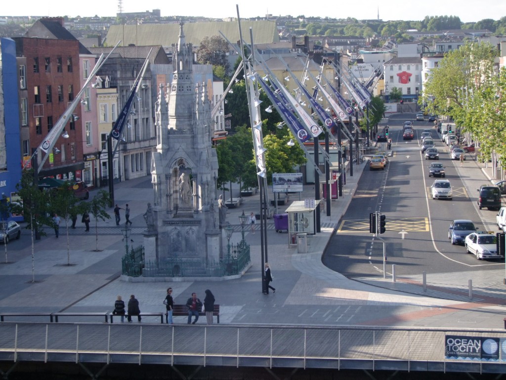 View of Grand Parade from Tax Office, Sullivan's Quay, Cork, c/o 'Bounce' exhibition by Crawford College of Art and Design, 4 6 2010
