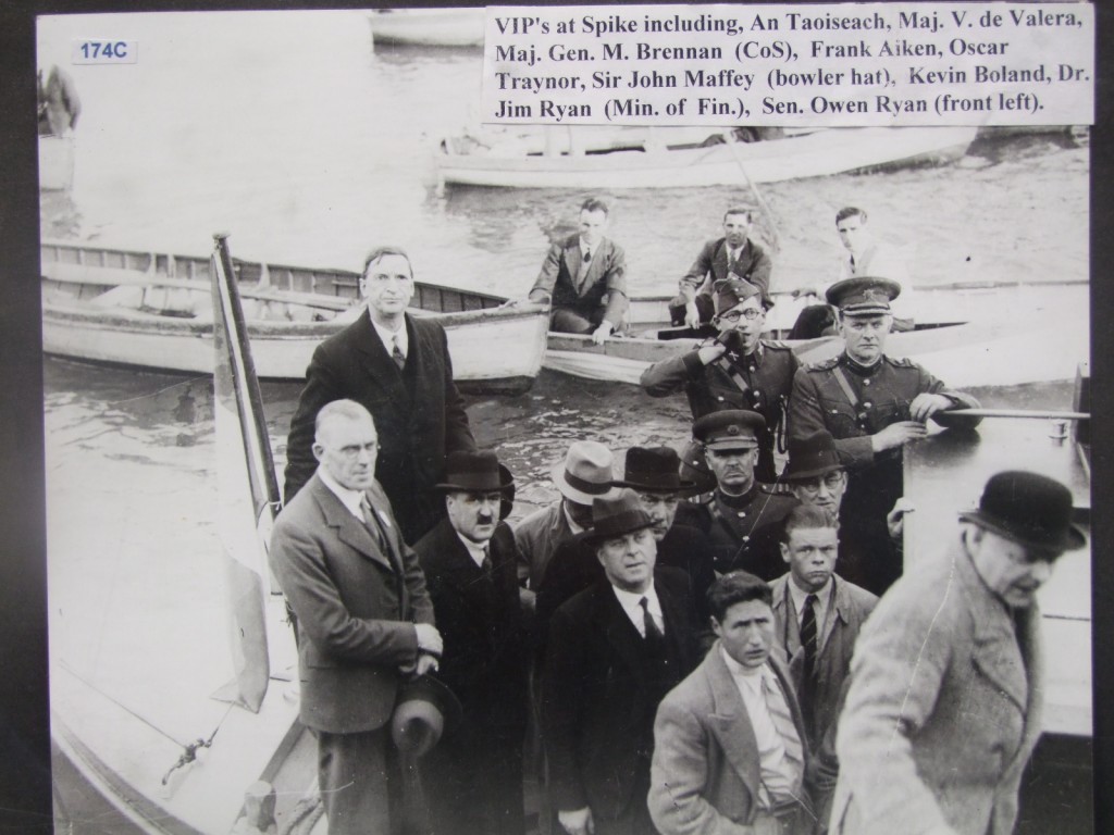 Irish delegation 1938 at handing over by British government to Irish government of Spike Island
