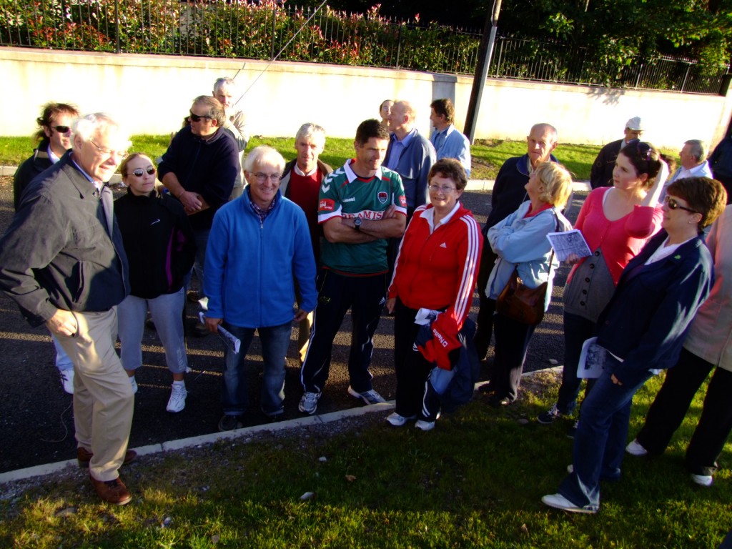 Participants on Kieran's Ballinlough historical walking tour, 22 August 2010