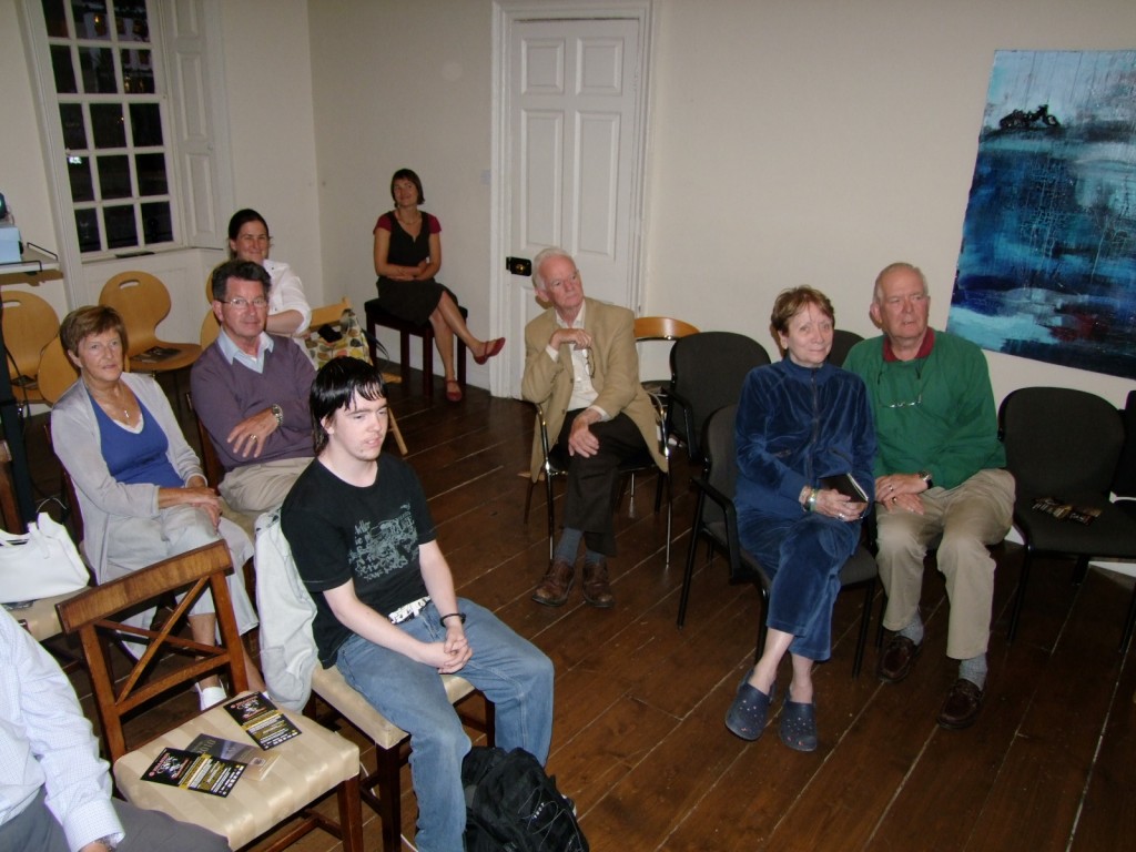 Participants ar Kieran's History of Cork Theatre talk, 24 August 2010