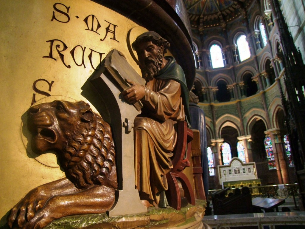 553b. Beautiful design work on pulpit in St. Finbarre's Cathedral