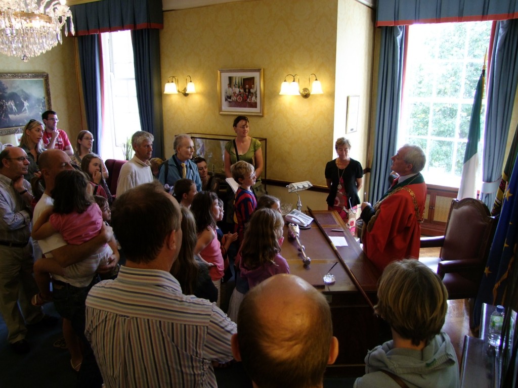 City Hall tour, Lord Mayor's office, 28 August 2010