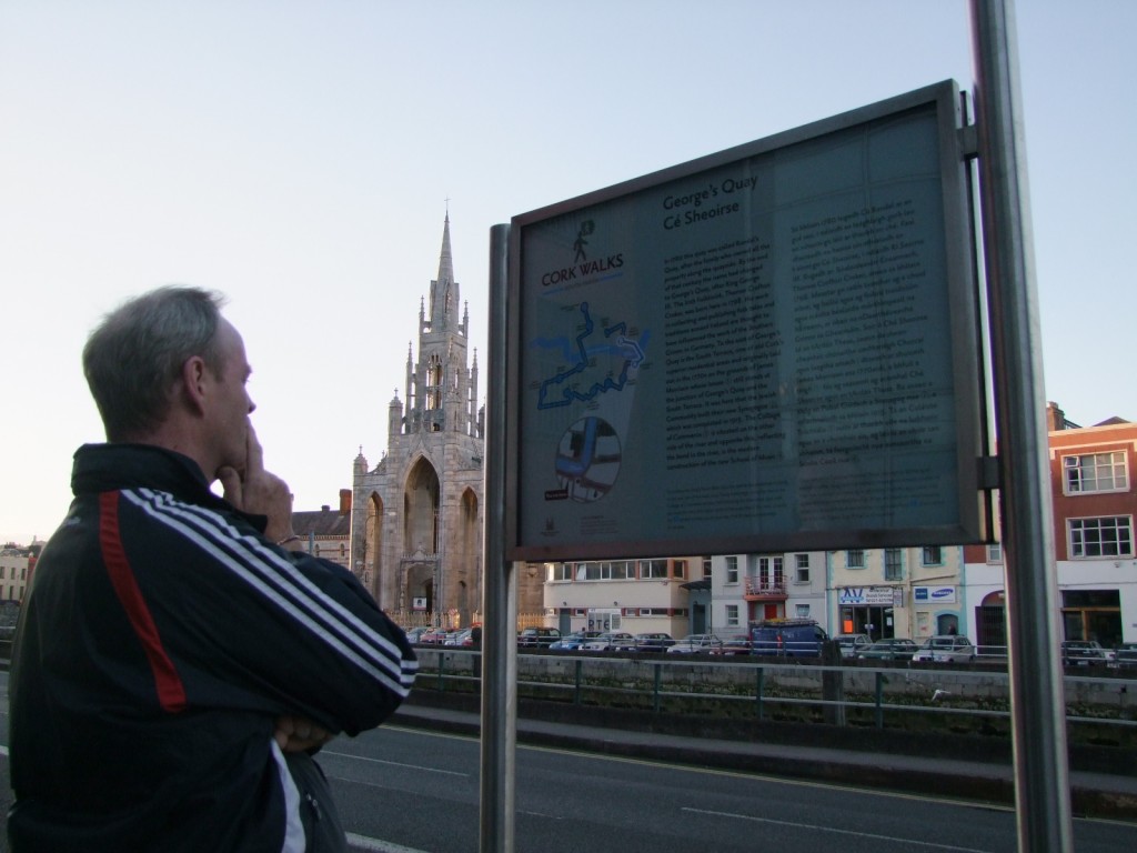 South Parish historical trail launch, Georges Quay panel, 16 September 2010