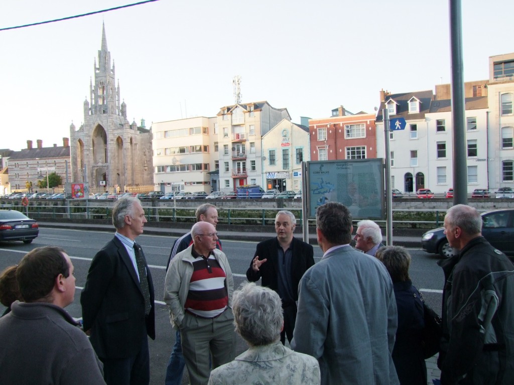 South Parish historical trail launch, Georges Quay panel, 16 September 