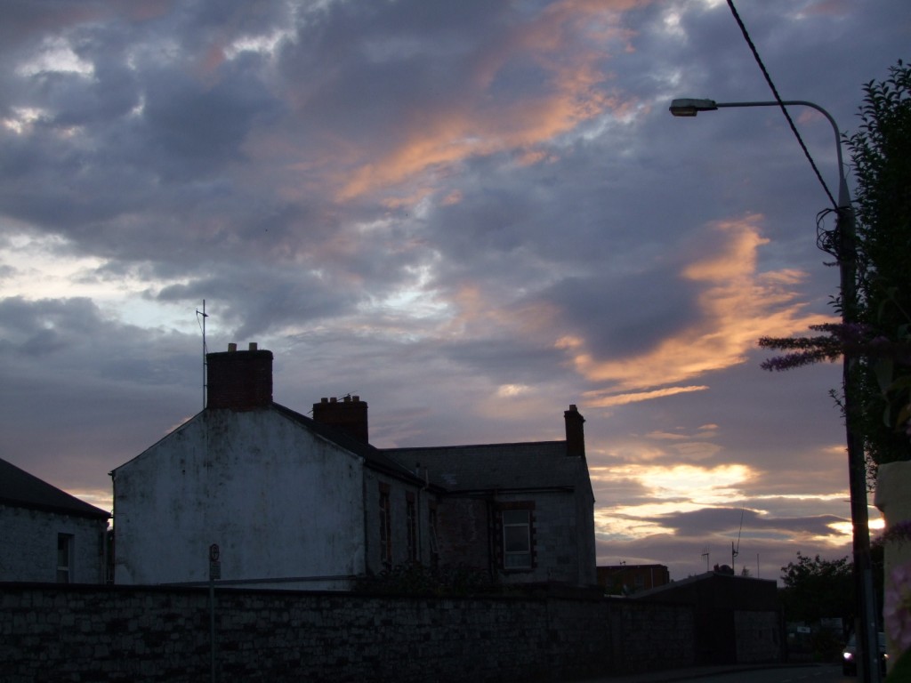 Sunset over Douglas Road, September 2010