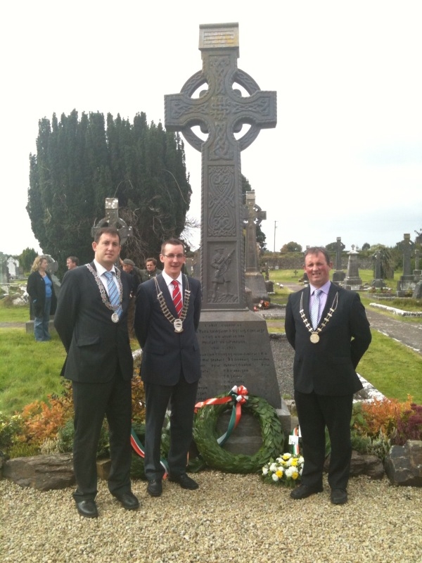 Kieran, Mayor of Fermoy, Deputy Mayor of Cork County at the annual Liam Lynch Commemoration Ceremony, 12 September 2010