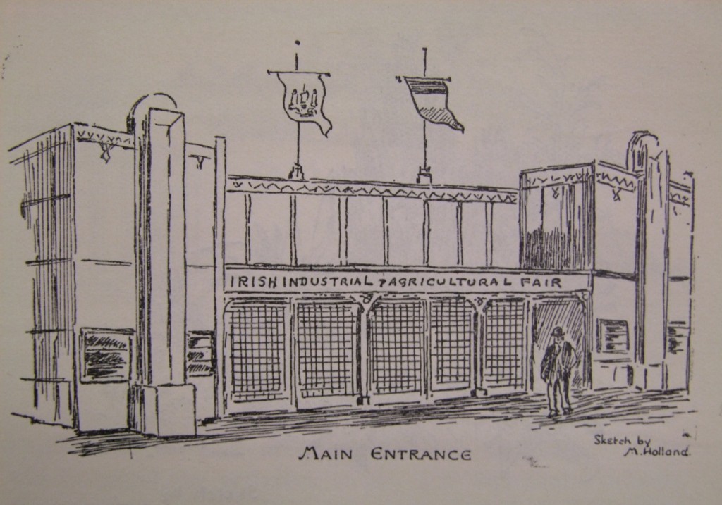 567a. Sketch of entrance to Irish Industrial and Agricultural Fair, Cork, 1932