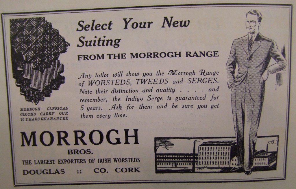 567b. Ad for Morrogh's Douglas, Cork, 1932