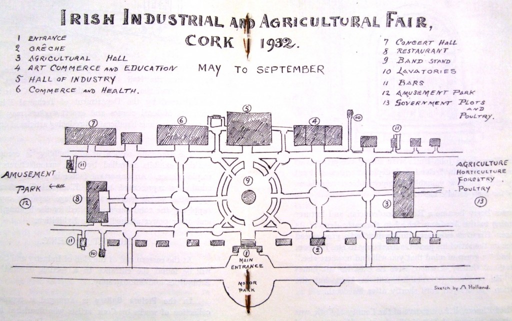 569a. Map of Fair Grounds, Irish Industrial and Agricultural Fair, Cork, 1932