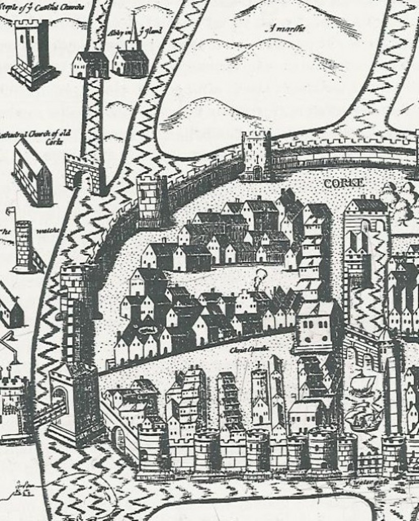 571b. Section of walled town of Cork, c.1575