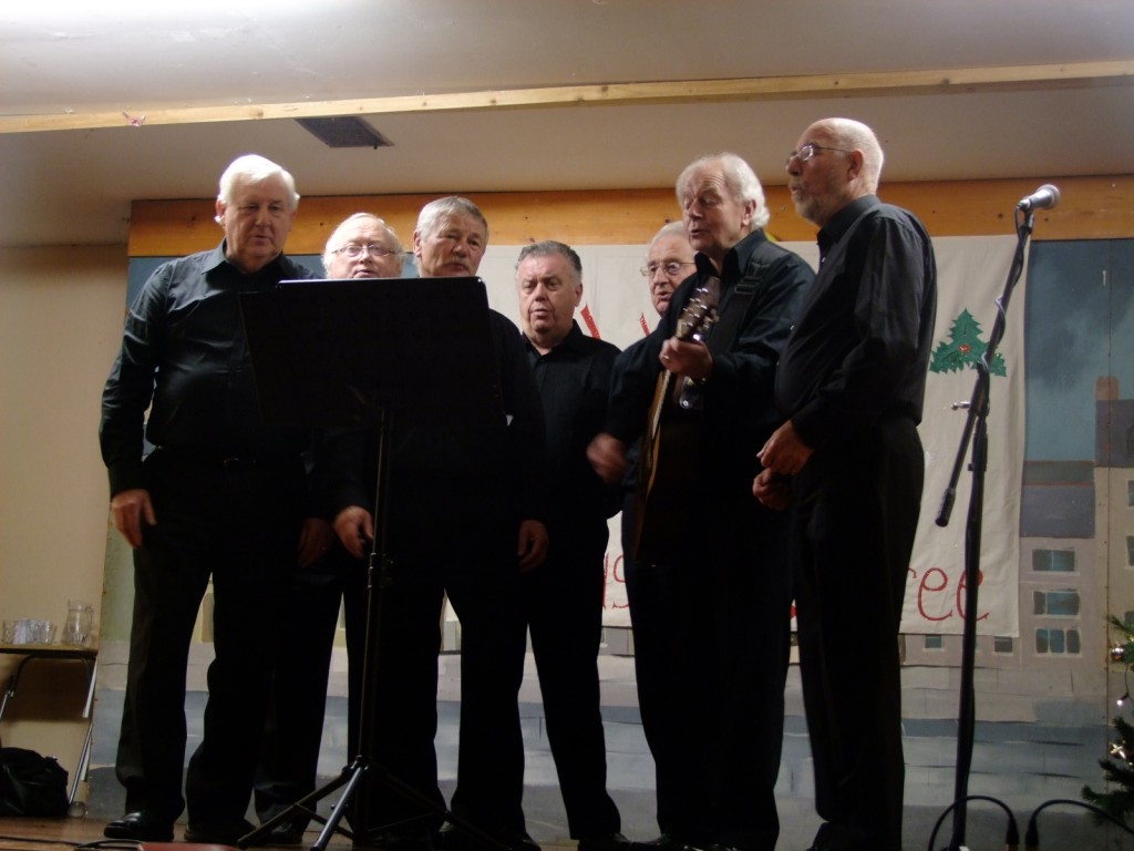 Ballinlough Youth Clubs, Ballinlough Community Centre, singers "Memory Lane" at Christmas Soiree, 12 December 2010