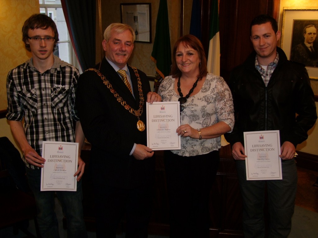 Cork Royal Lifesaving Club awardees, 26 January 2011