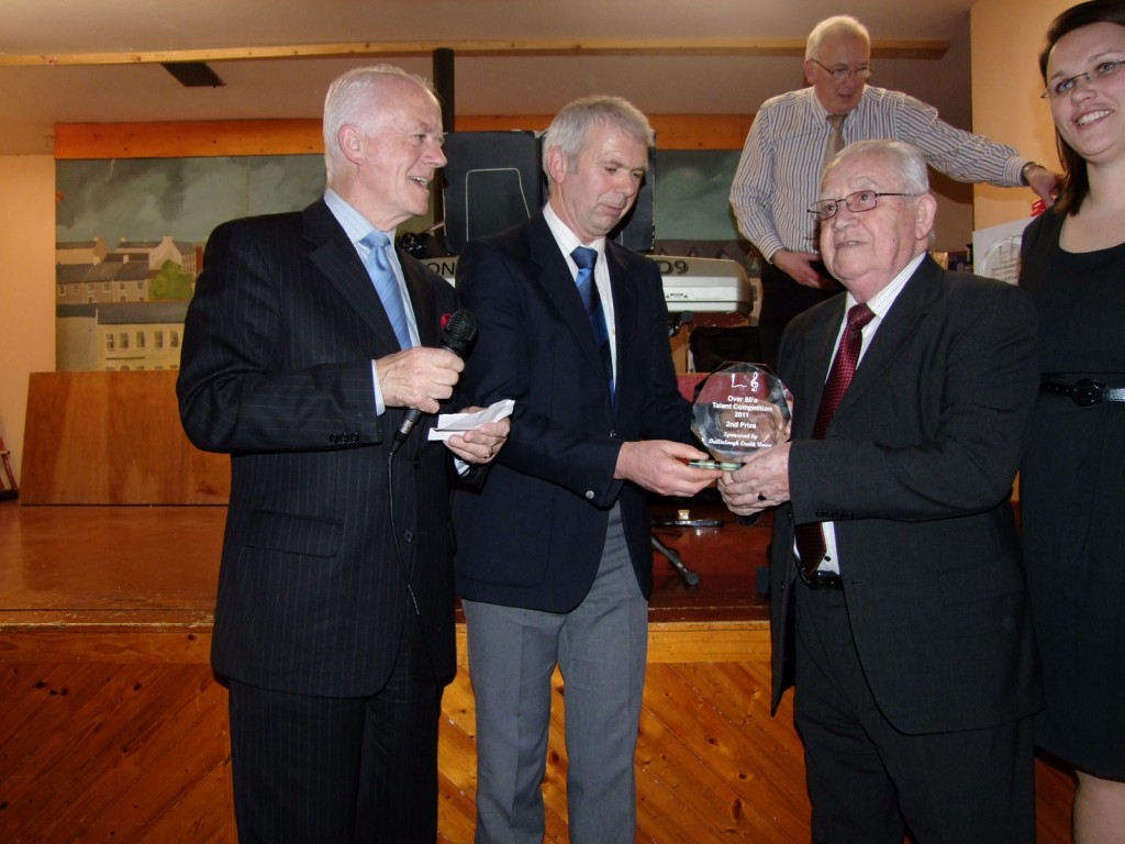 Paddy Crowley, prize winner, Ballinlough over 60s, 16 February 2011