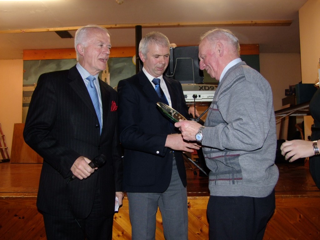 Ray Cremin, prize winner, Ballinlough over 60s, 16 February 2011