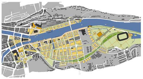 Map of Cork Docklands Master Plan Overview