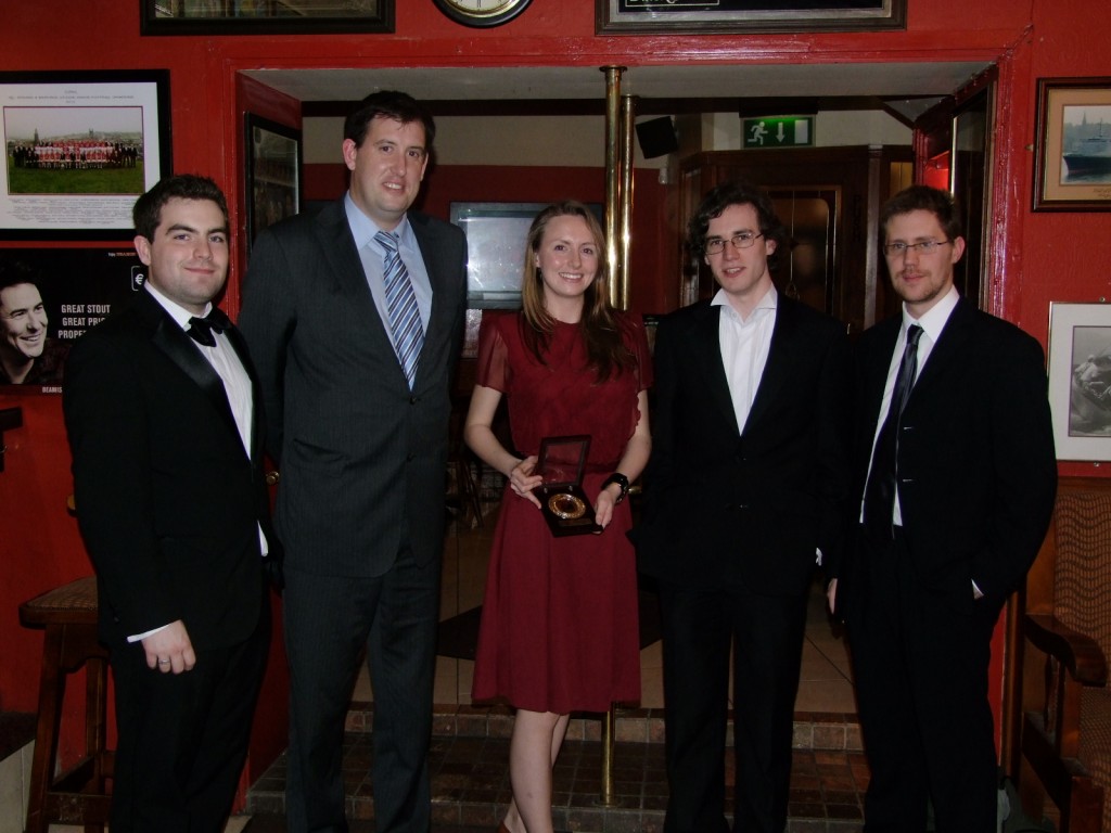 Kieran McCarthy & UCC Philosophical Society, UCC, Lord Mayor's Gold Medal, March 2011