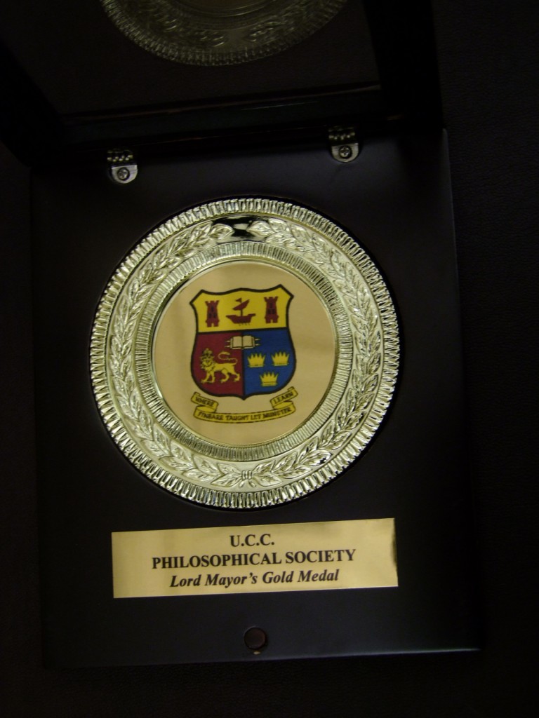 Lord Mayor's Gold Medal c/o UCC Philosophical Society, March 2011