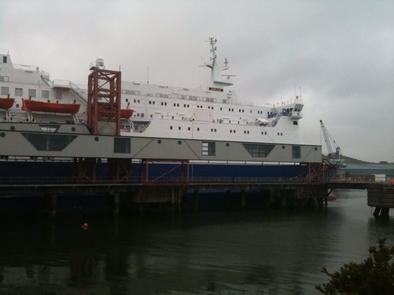 MV Julia, Fastnet Line, berthed at Ringaskiddy, 28 March 2011