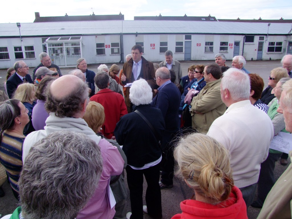 Historical walking tour with Cllr Kieran McCarthy, St. Finbarr's Hospital, Cork, 16 April 2011