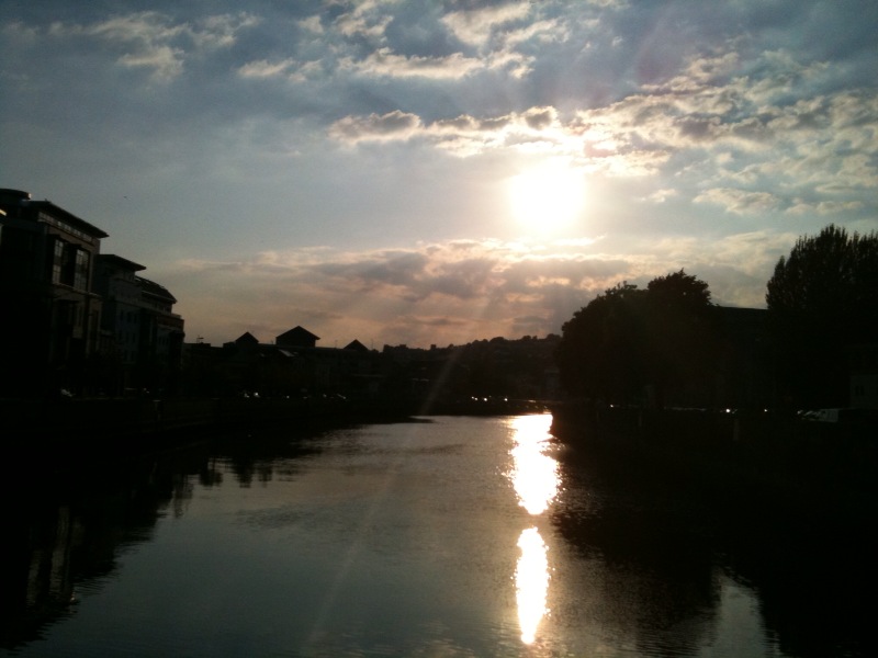 Sunset over North Channel, River Lee