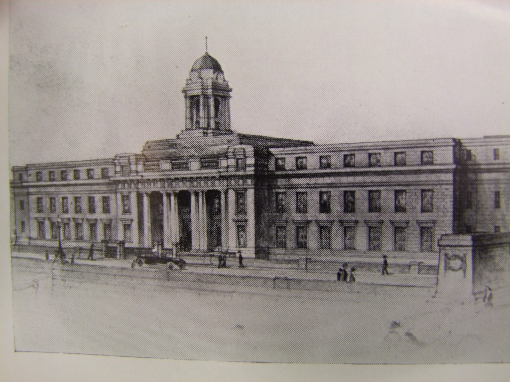 Architectural drawing of Cork City Hall,1932