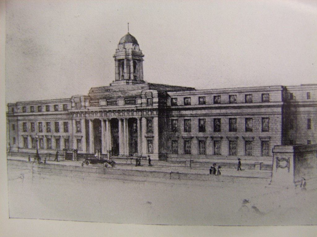 Architectural drawing of Cork City Hall, 1932