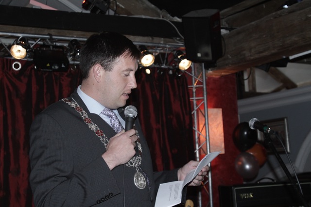 Cllr Kieran McCarthy speaking at the launch of the Southern Screen Guild Profession project, June 2011