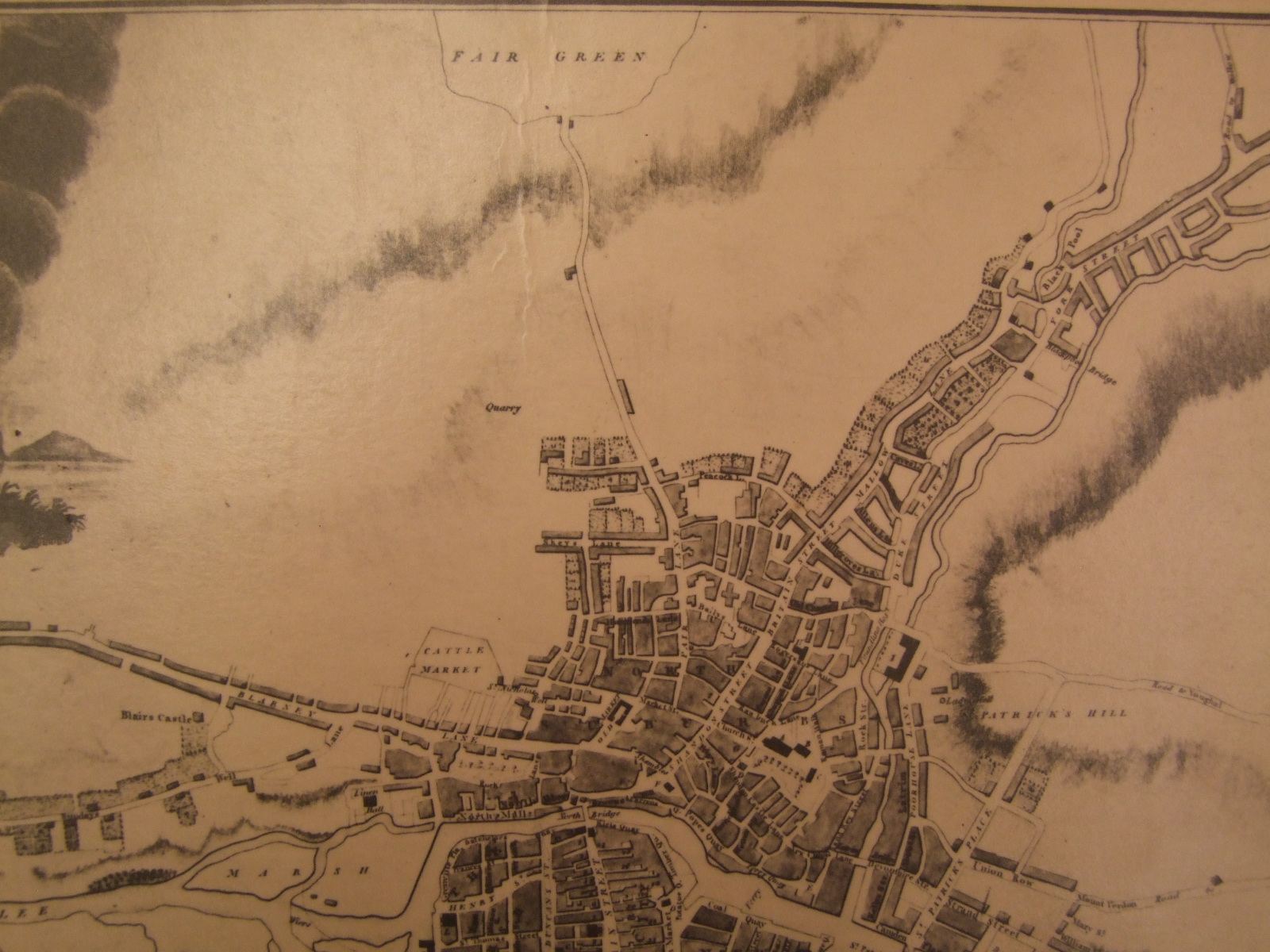 Map of Fair Hill 1801, Cork City