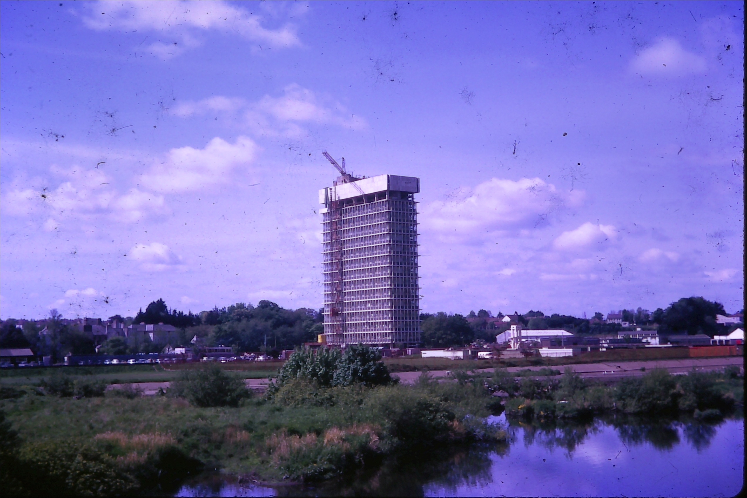 602b. Construction photograph of Cork County Hall near completion, 1967-1968