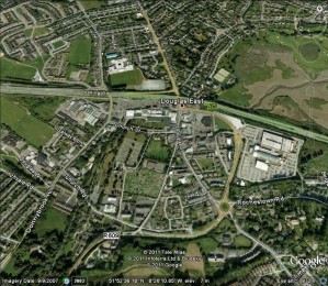 Satelite image of Douglas Village Cork