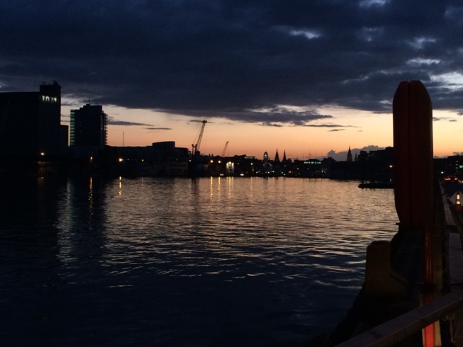 766a. Sunset at Cork Docks, October 2014