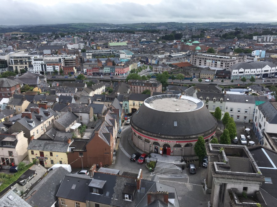 854b. View from St Anne's Church Shandon of Firkin Crane and Shandon area, present day