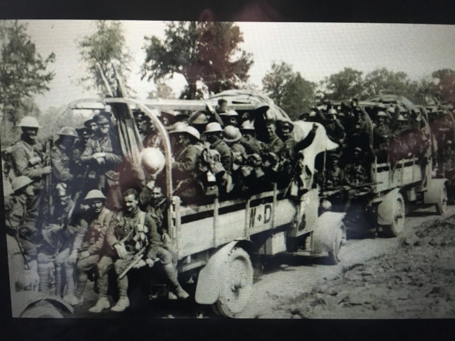 859b. Part of the 16th Irish Division arriving at the Somme, early 1916