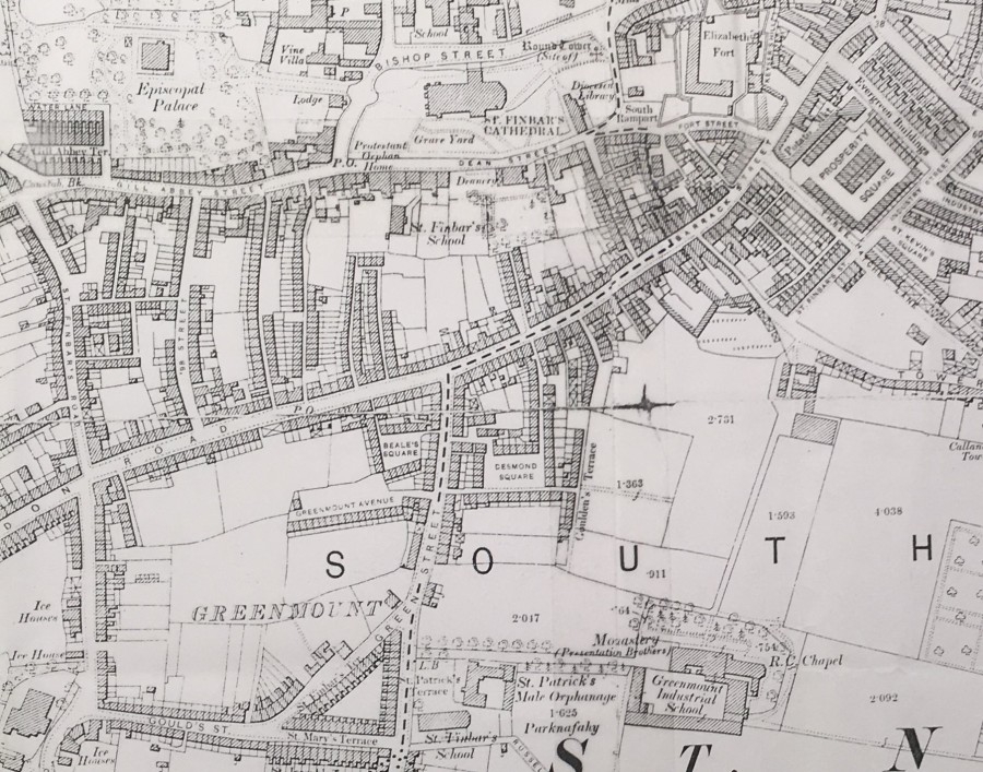 867b. Map of slum laneways off Barrack Street, 1900