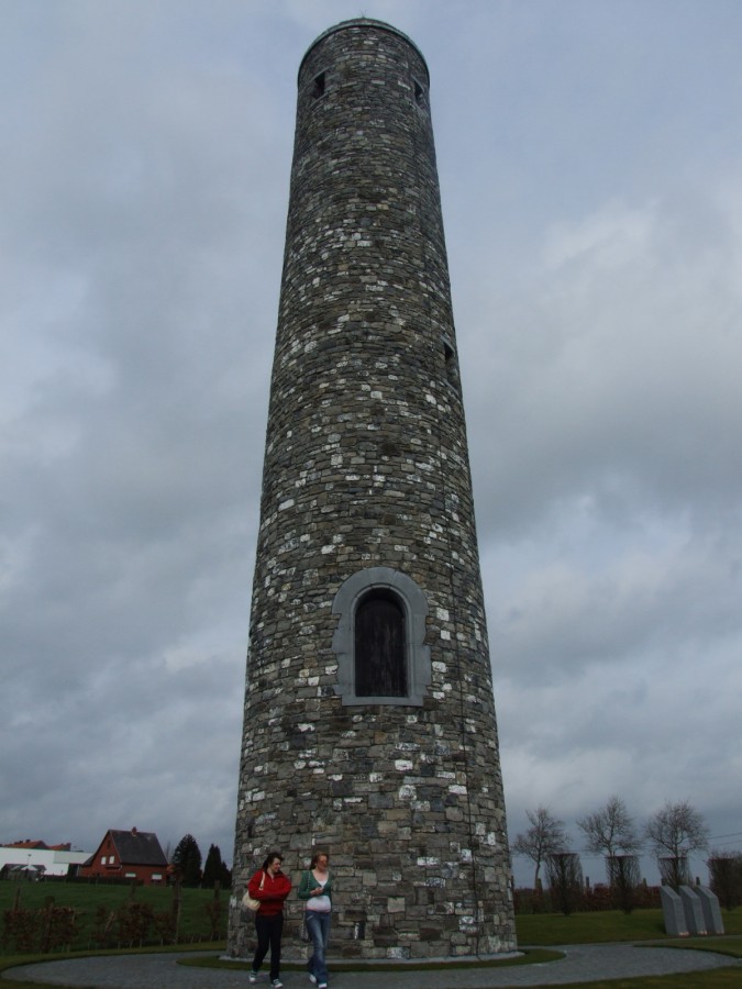906a. Commemorative Round Tower at the Island of Ireland Peace Park, at Messines, Belgium, which was opened by President Mary McAleese and Queen Elizabeth in 1998