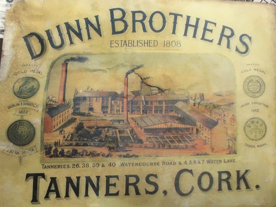 917a. Advertisement for Dunn’s Tannery, Watercourse Road, late nineteenth century