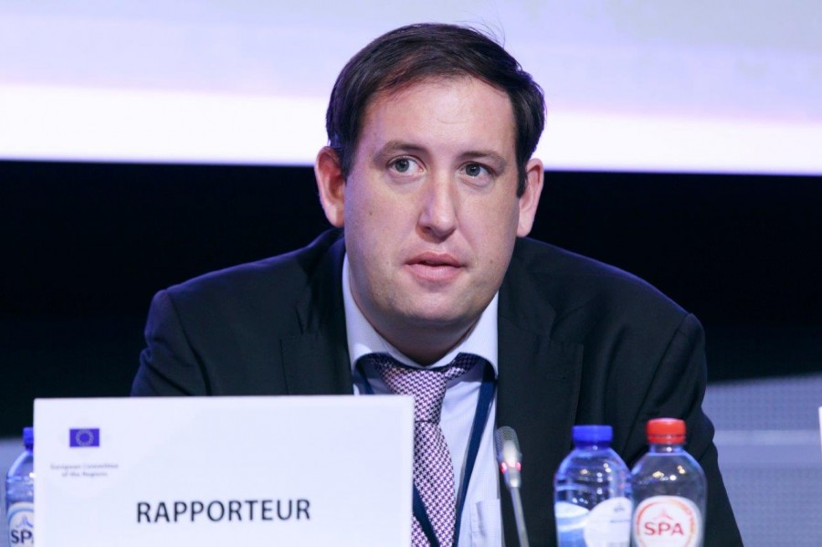 Cllr Kieran McCarthy, speaking at the recent plenary of the European Committee of the Regions in the European Commission, Brussels, October 2017