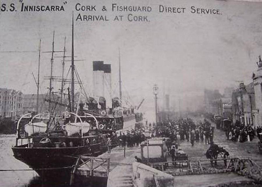 946a. SS Inniscarra berthed at Penrose Quay, c.1915