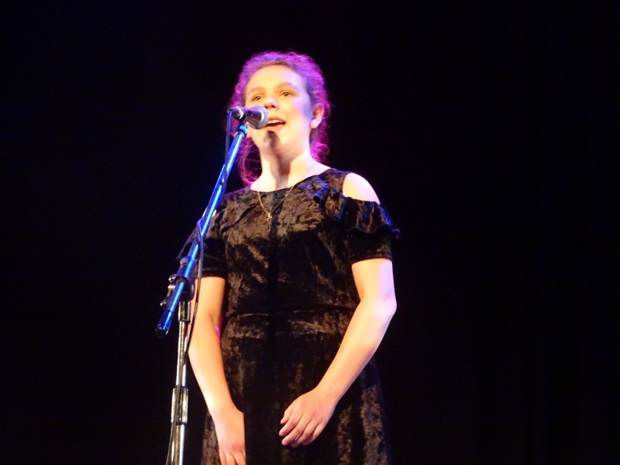 Participant at final of McCarthy's Community Talent Competition, May 2018