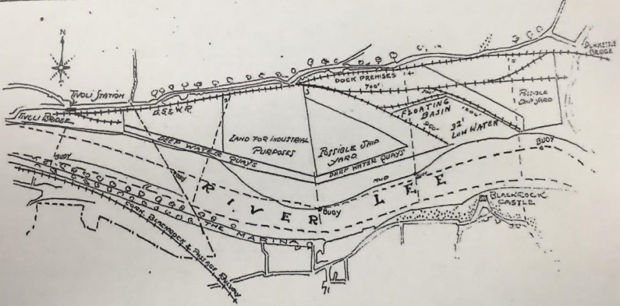 970b. Plan of Tivoli Reclamation Scheme, 1929 by James Price & Cork Harbour Board