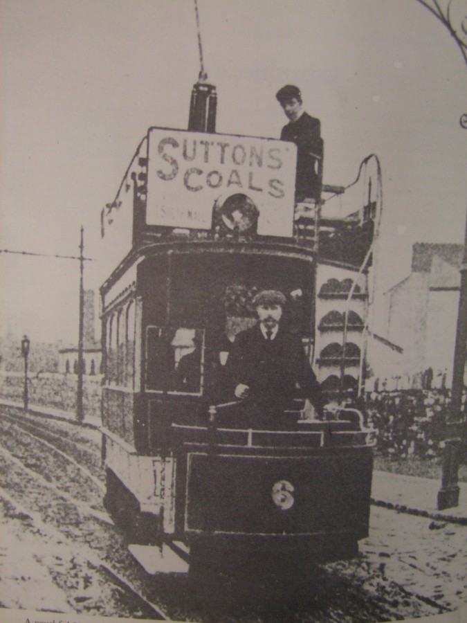 1002a. N H Nalder on upper deck of no.6 on Albert Road (c.1910) from W McGrath’s Tram Tracks Through Cork
