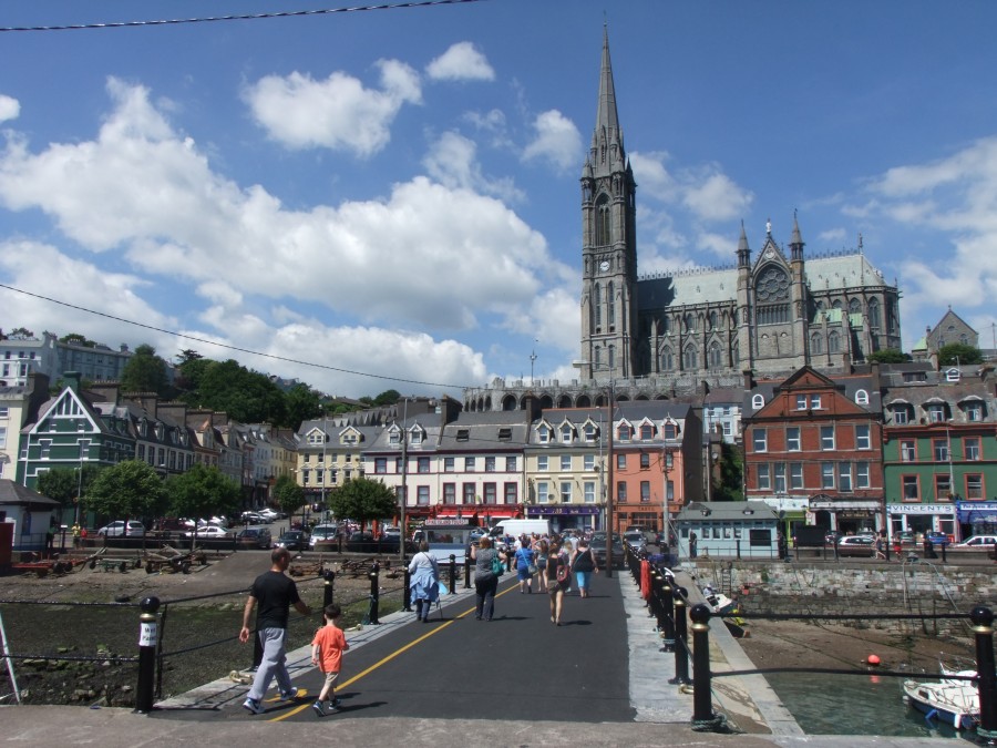 1011b. Present day picture from the waterfront of the front of St Colman’s Cathedral, Cobh