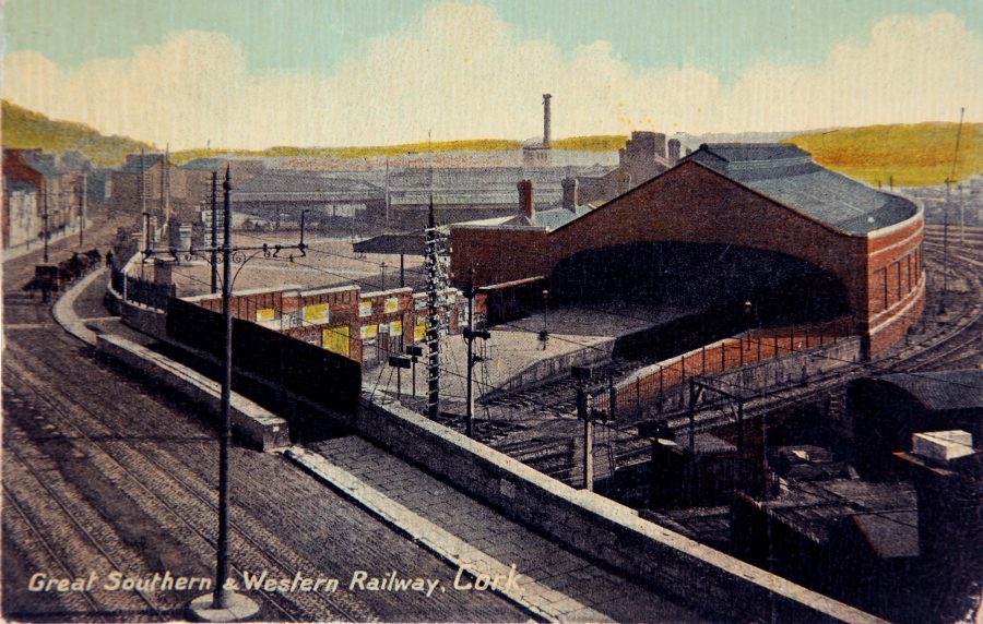 1093a. Cork Dublin Railway Terminus (now Kent Station, Cork, c,1910 (source: Cork City Through Time by Kieran McCarthy & Dan Breen).