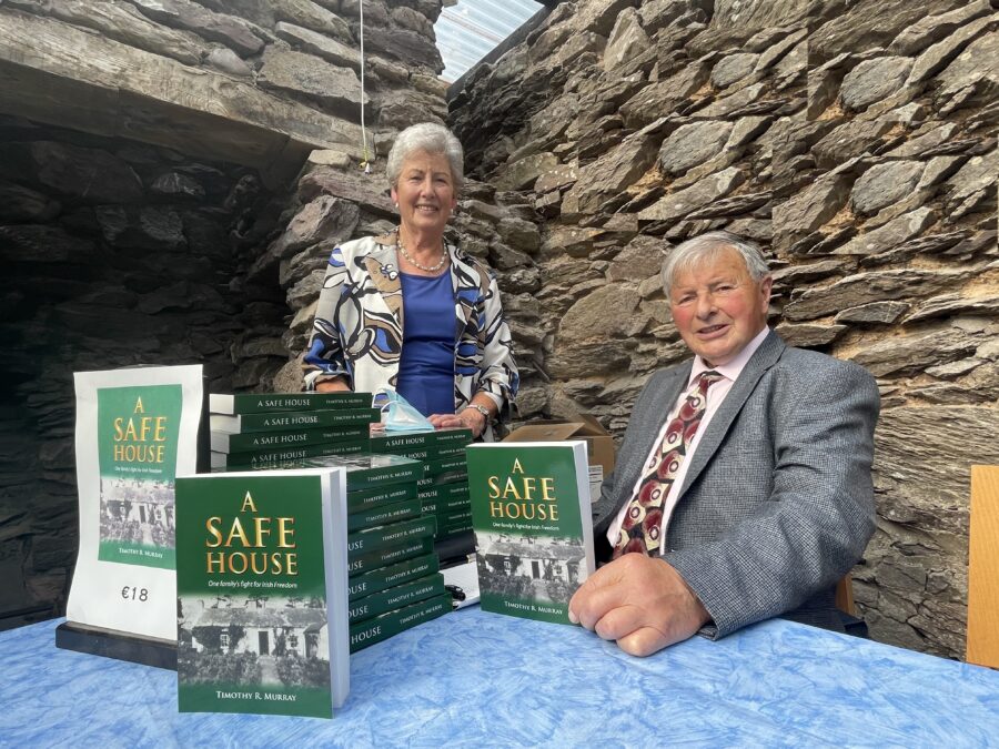 1120a. Noreen and author Timothy R Murray of Courtbrack, Blarney at the recent book launch of A Safe House, One Family’s Fight for Irish Freedom, September 2021 (picture: Kieran McCarthy).
